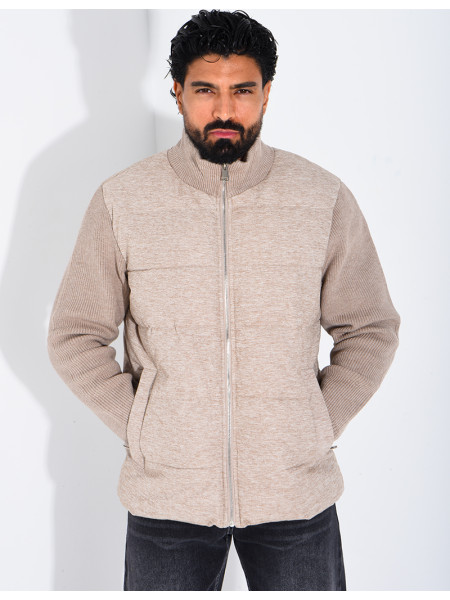 Blouson bi matière