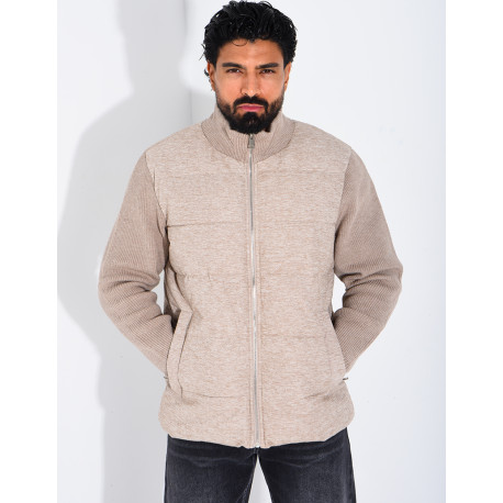 Blouson bi matière