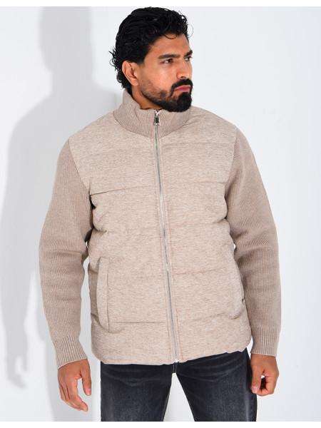 Blouson bi matière