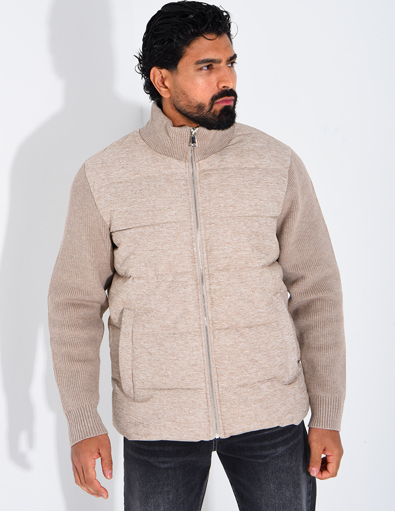 Blouson bi matière