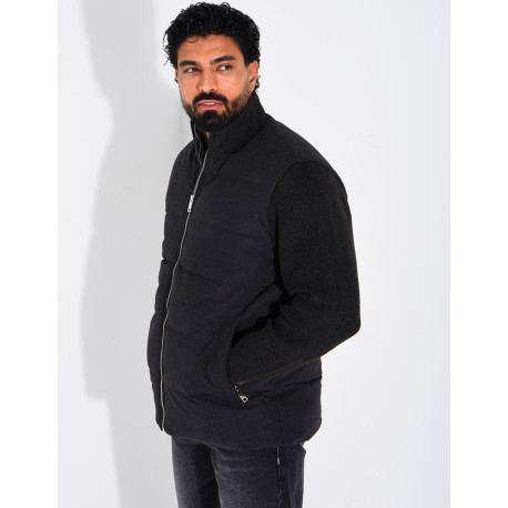 Blouson bi matière
