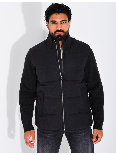 Blouson bi matière