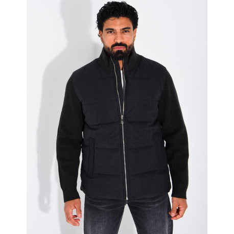 Blouson bi matière