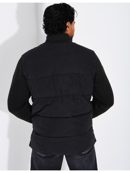 Blouson bi matière