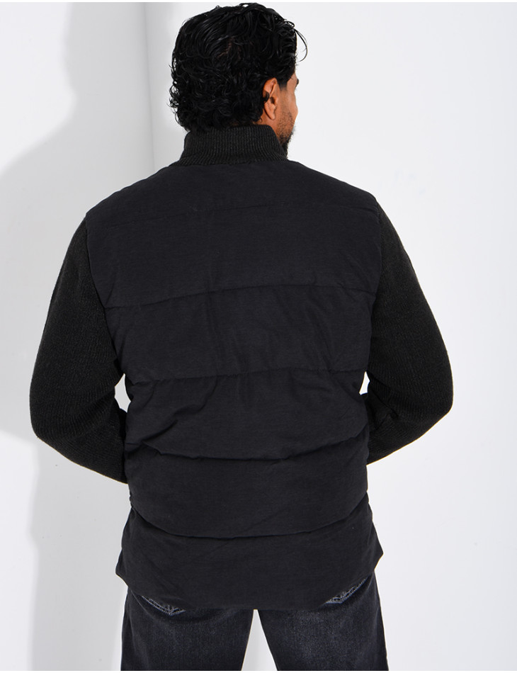 Blouson bi matière