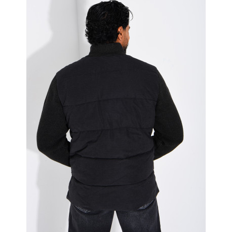 Blouson bi matière