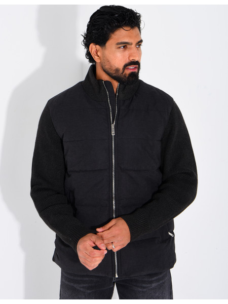Blouson bi matière