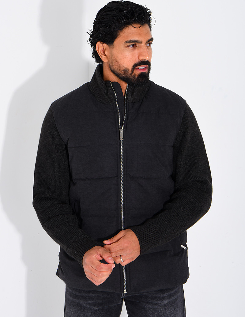 Blouson bi matière