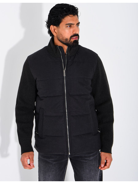 Blouson bi matière