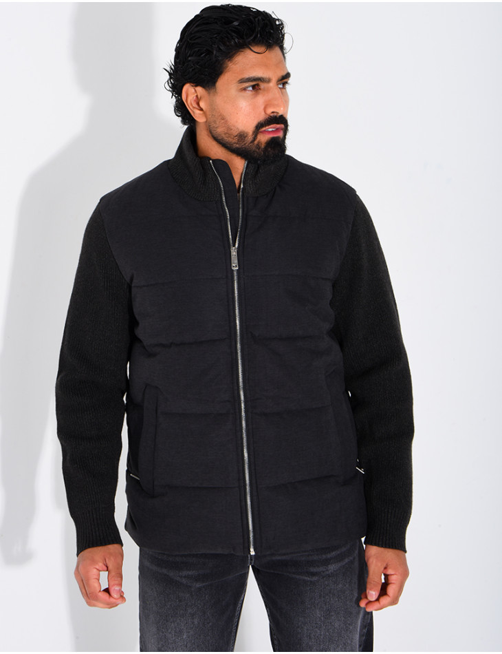 Blouson bi matière