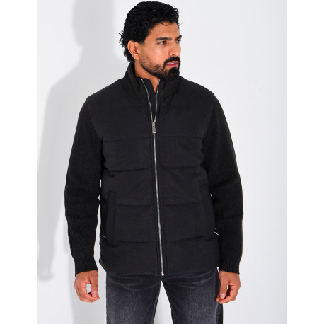 Blouson bi matière
