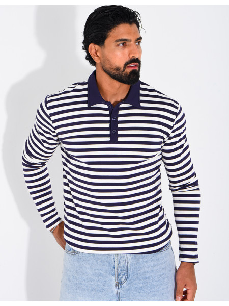 Polo à rayures