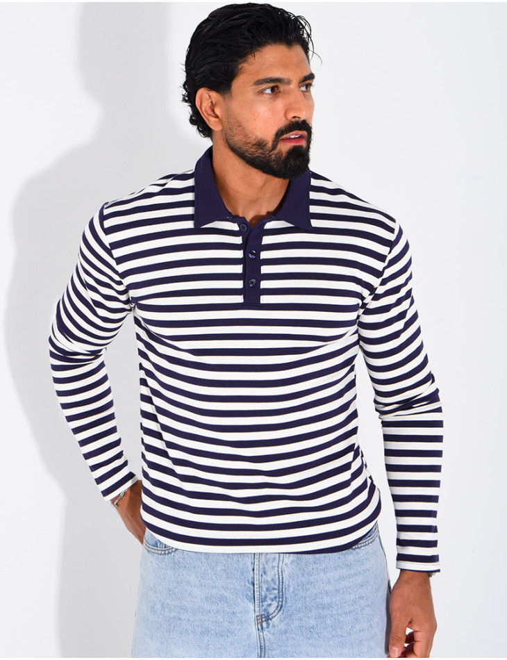Polo à rayures