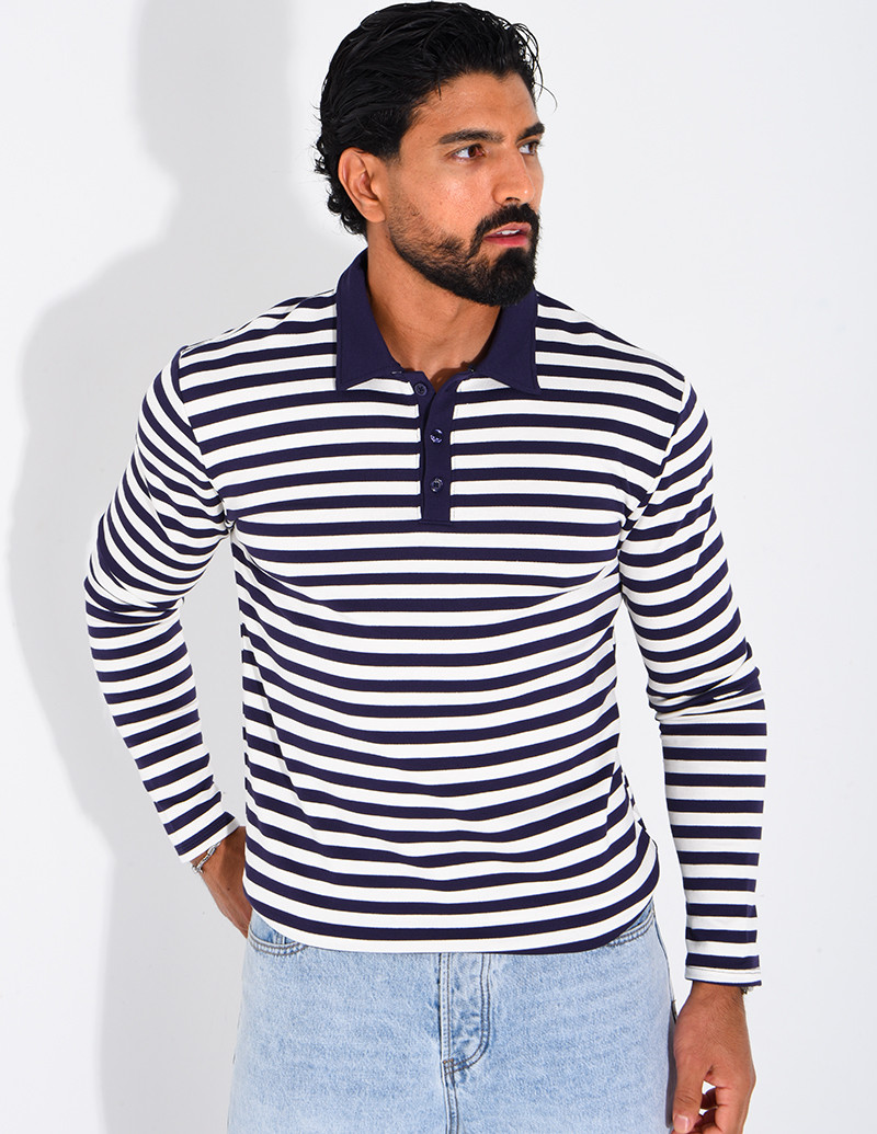 Polo à rayures