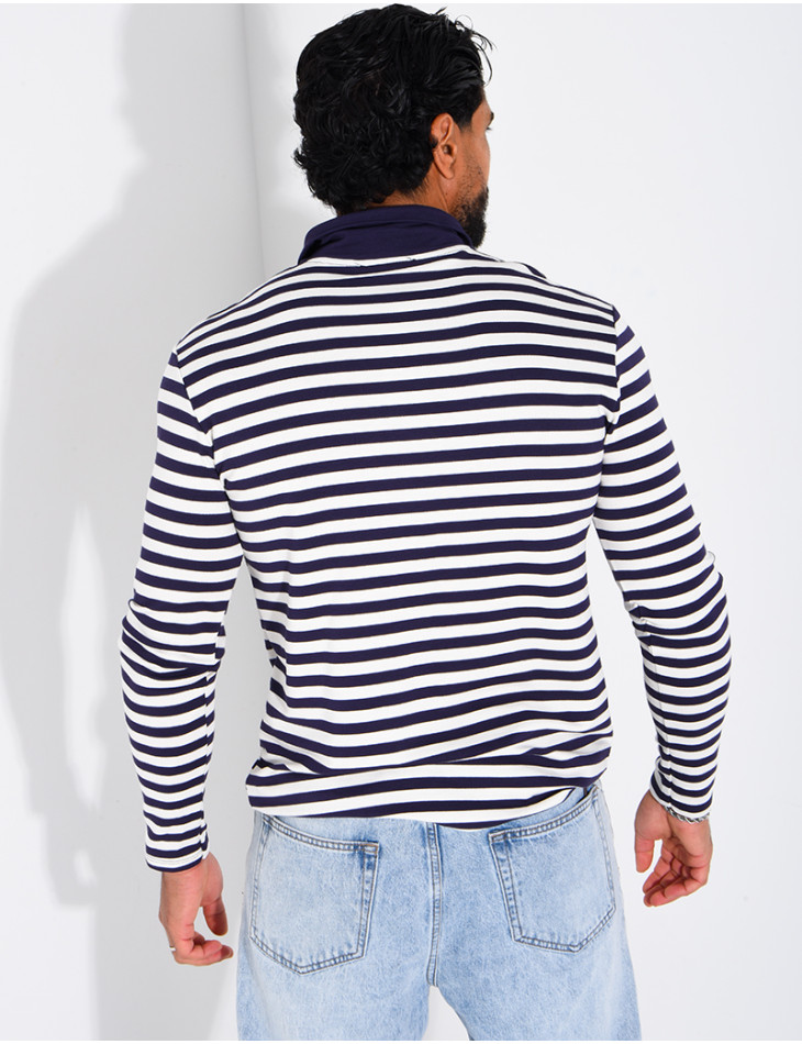 Polo à rayures