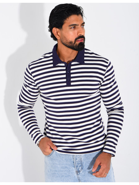 Polo à rayures