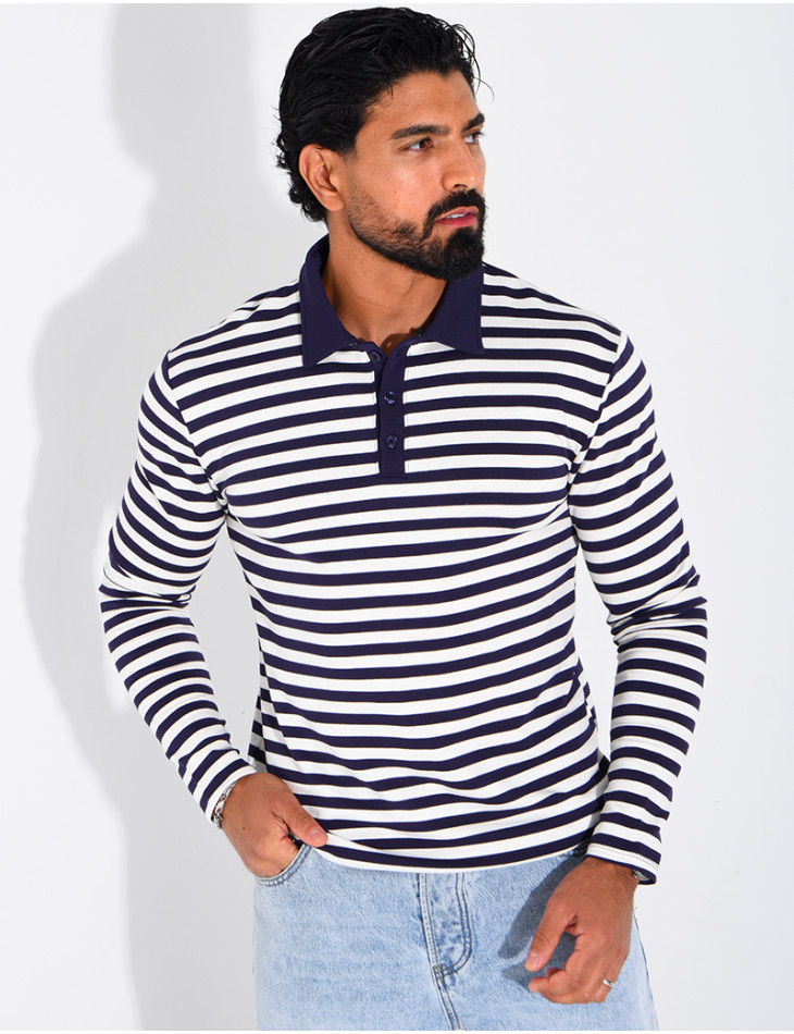 Polo à rayures