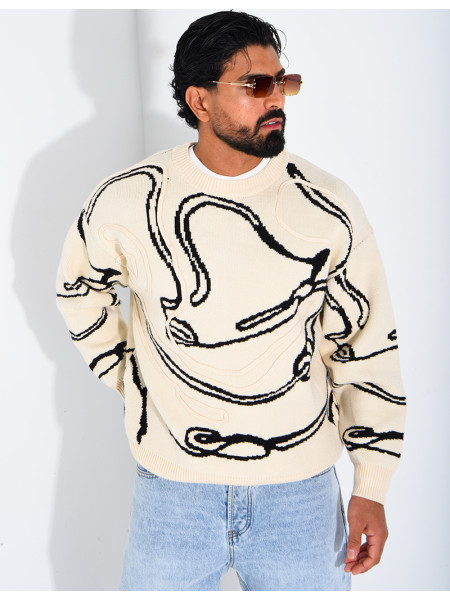 Pull à motifs