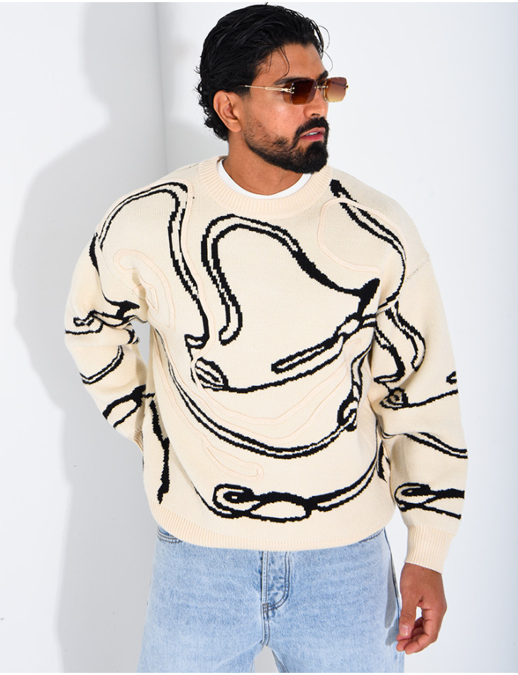 Pull à motifs