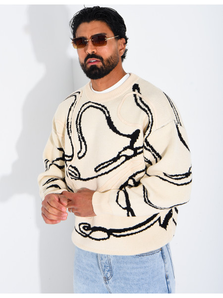 Pull à motifs
