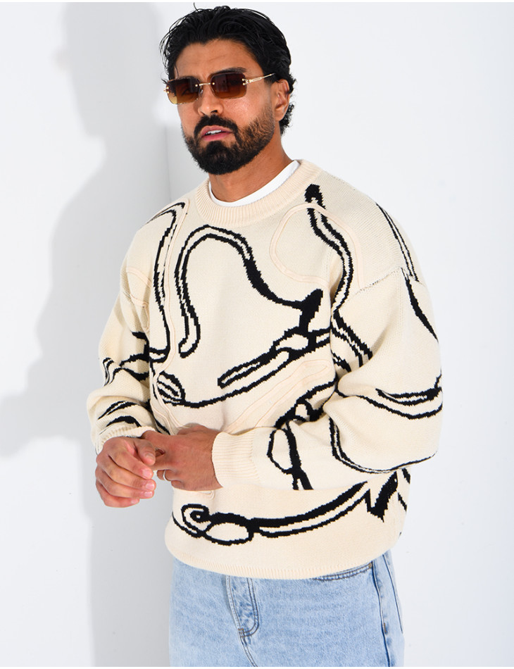 Pull à motifs