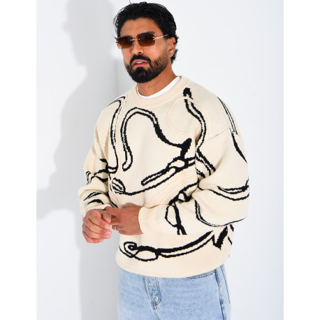 Pull à motifs