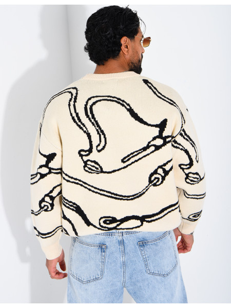 Pull à motifs