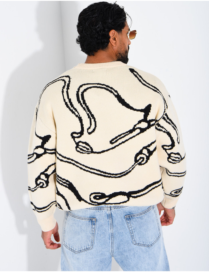 Pull à motifs