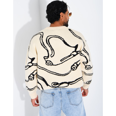 Pull à motifs
