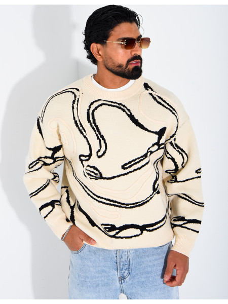 Pull à motifs