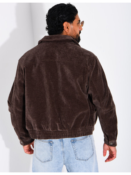 Veste côtelée