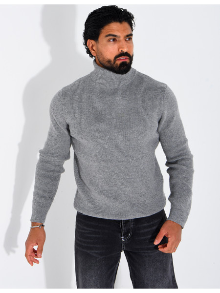 Pull col roulé