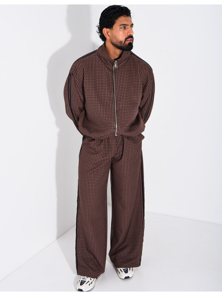 Ensemble pantalon et veste à carreaux